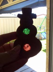 1-snow man stain glass